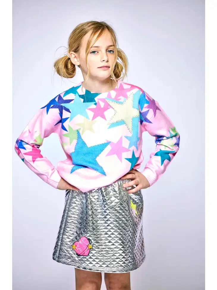 Quilted Skirt With Appliques - Hannah Banana