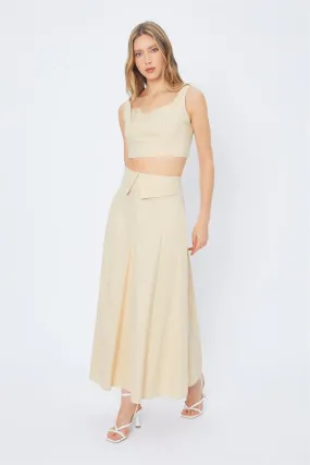RYN Pocket Long Skirt - BEIGE - Ankeny