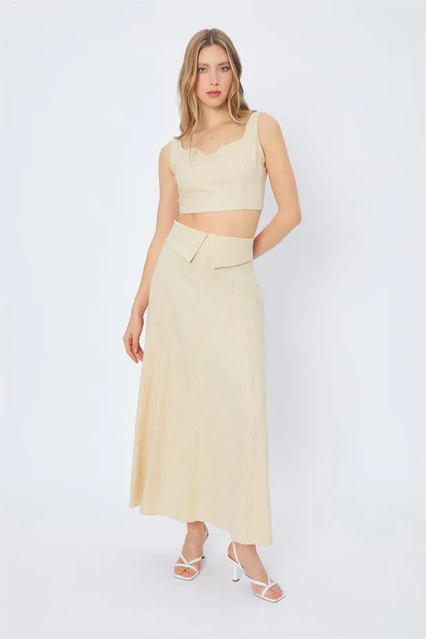 RYN Pocket Long Skirt - BEIGE - Ankeny