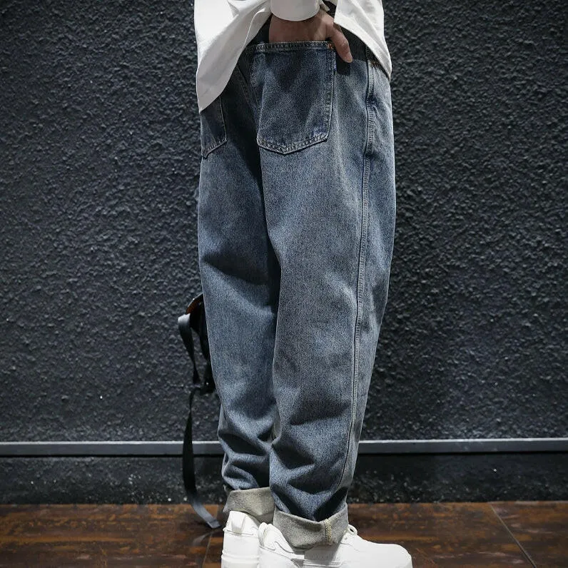 Simple All-match Straight Men's Jeans P0052