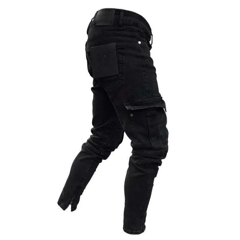 Skinny Side Pockets Fashion Jeans Pants