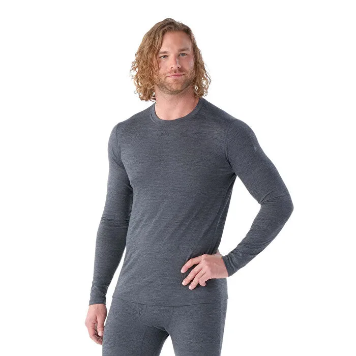 Smartwool Men's Classic All-Season Merino 150 Long Sleeve Base Layer Top (Iron Heather)