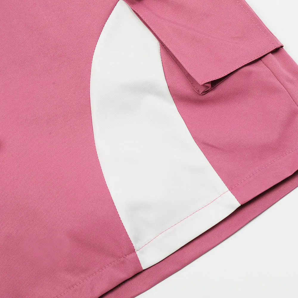 Stitching Contrast Color Overalls Shorts Men