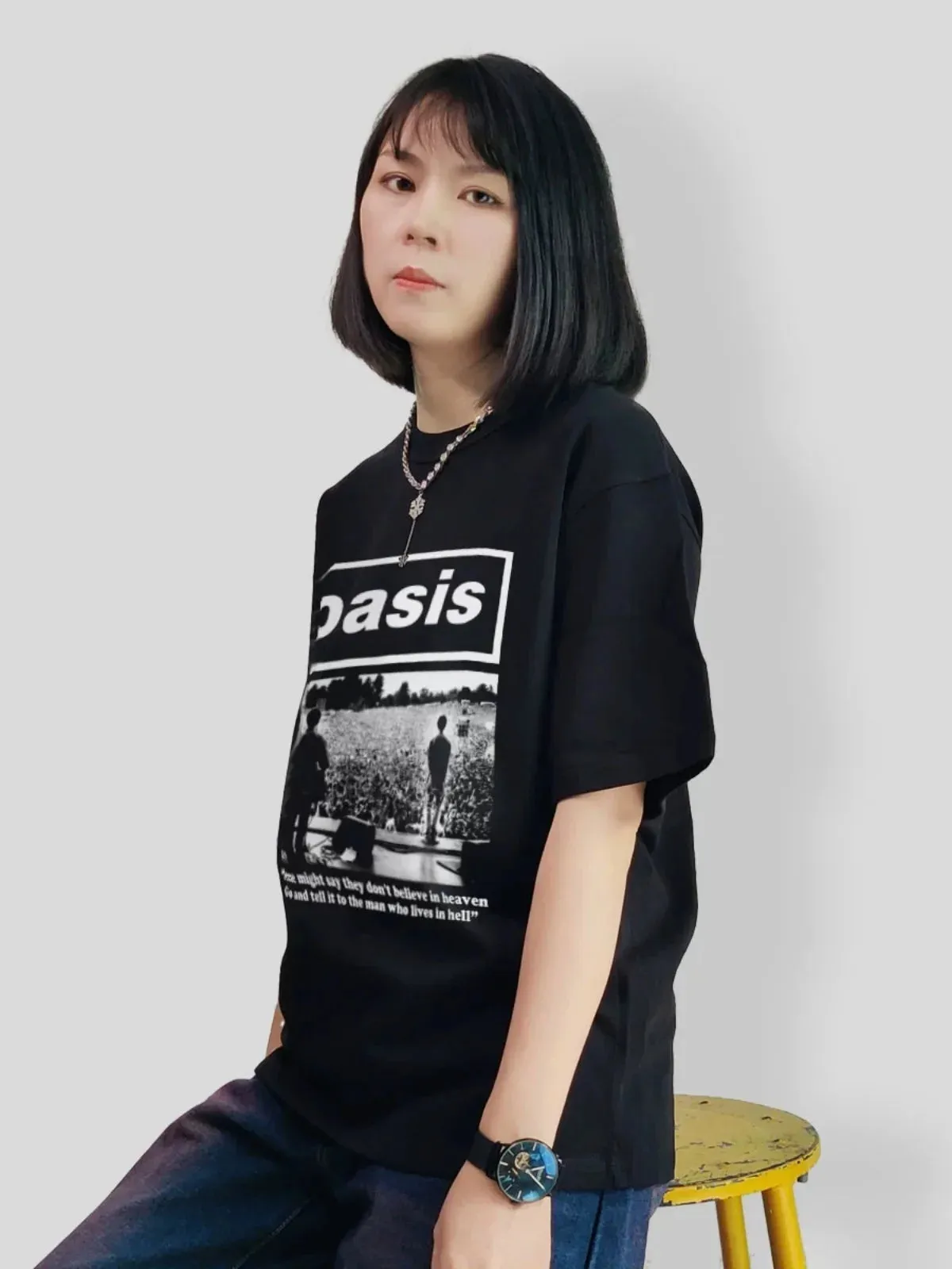 The Oasis Odyssey - 5/4 Sleeve Tee: For Wanderers, Dreamers, and Desert Dwellers